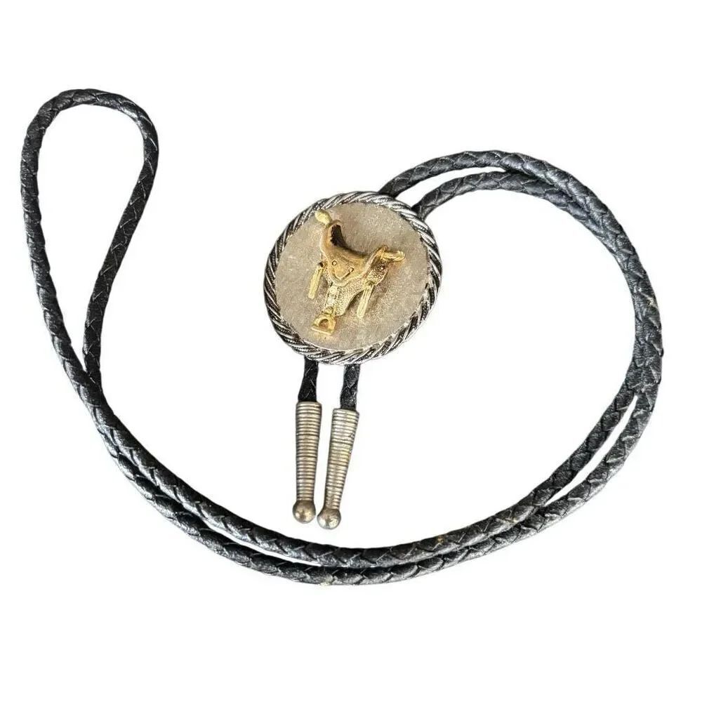 Vintage Saddle Bolo Tie